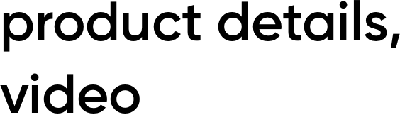 product details, video
